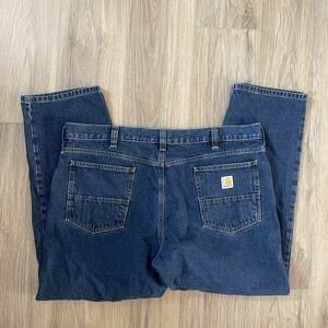 Carhartt Men's Denim Jeans Relaxed Fit 42x30 Medium Blue